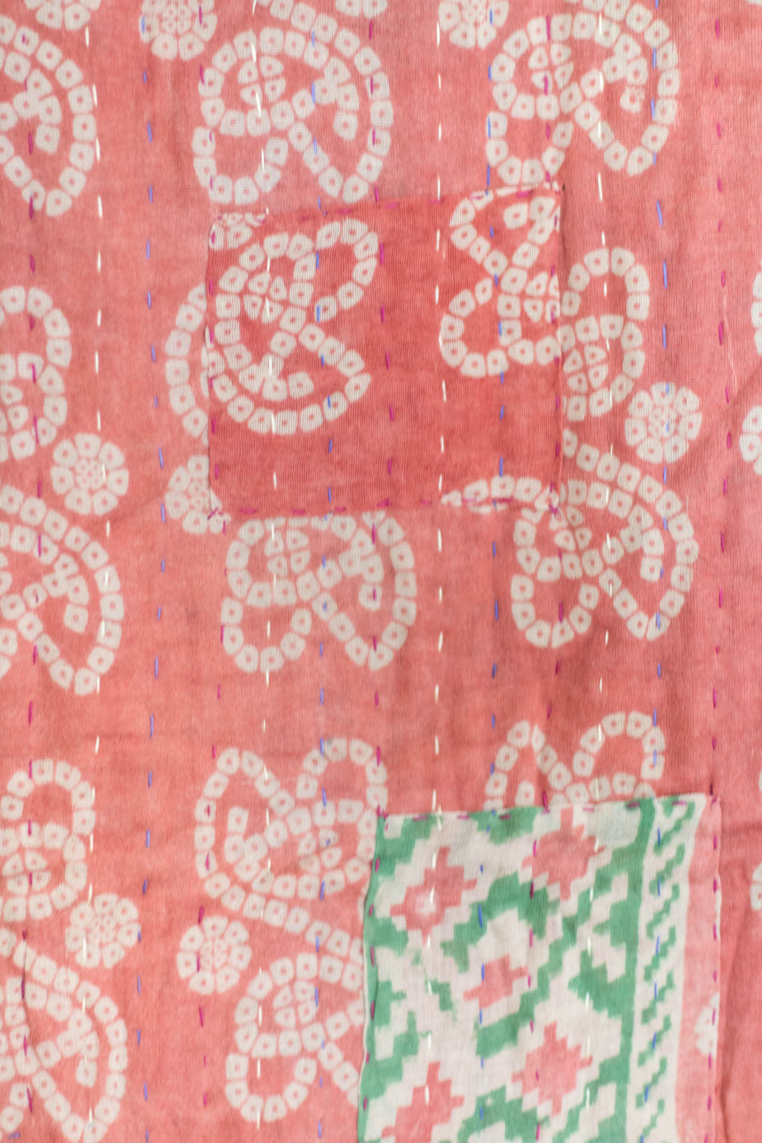 Glad Tidings Kantha Christmas Throw