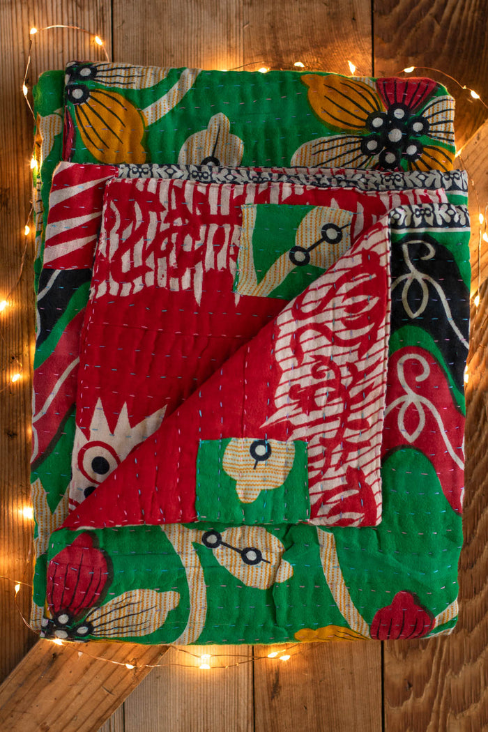 Kantha Holiday Throw