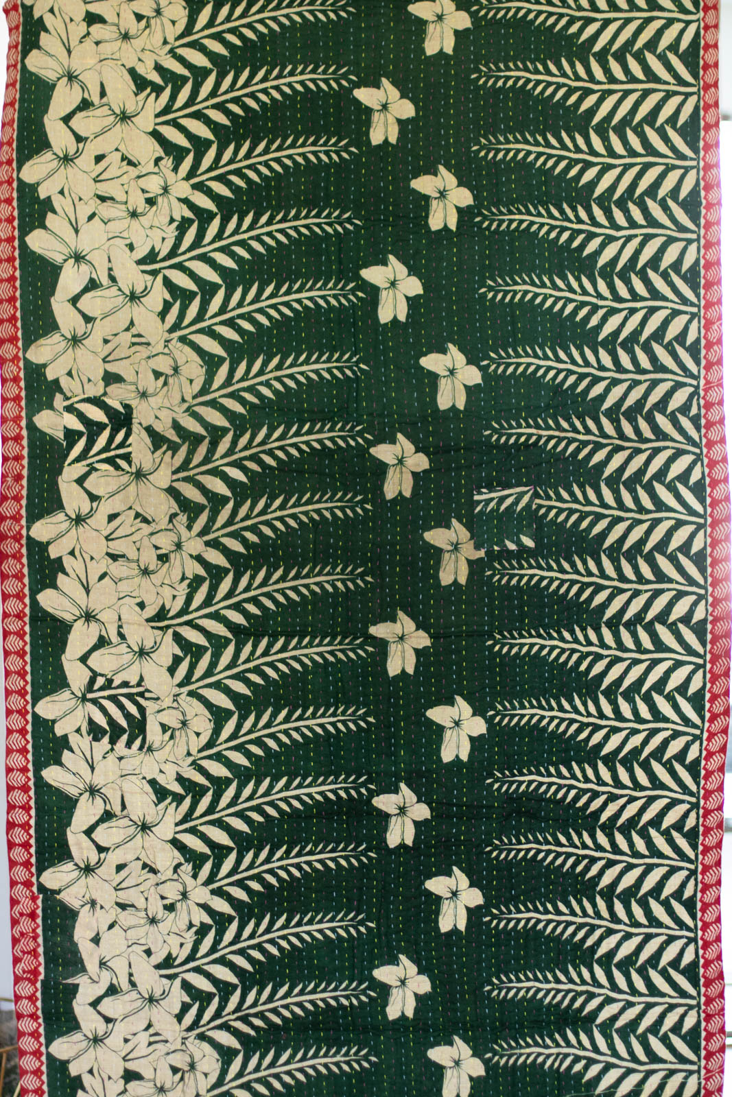 Holly Kantha Christmas Throw