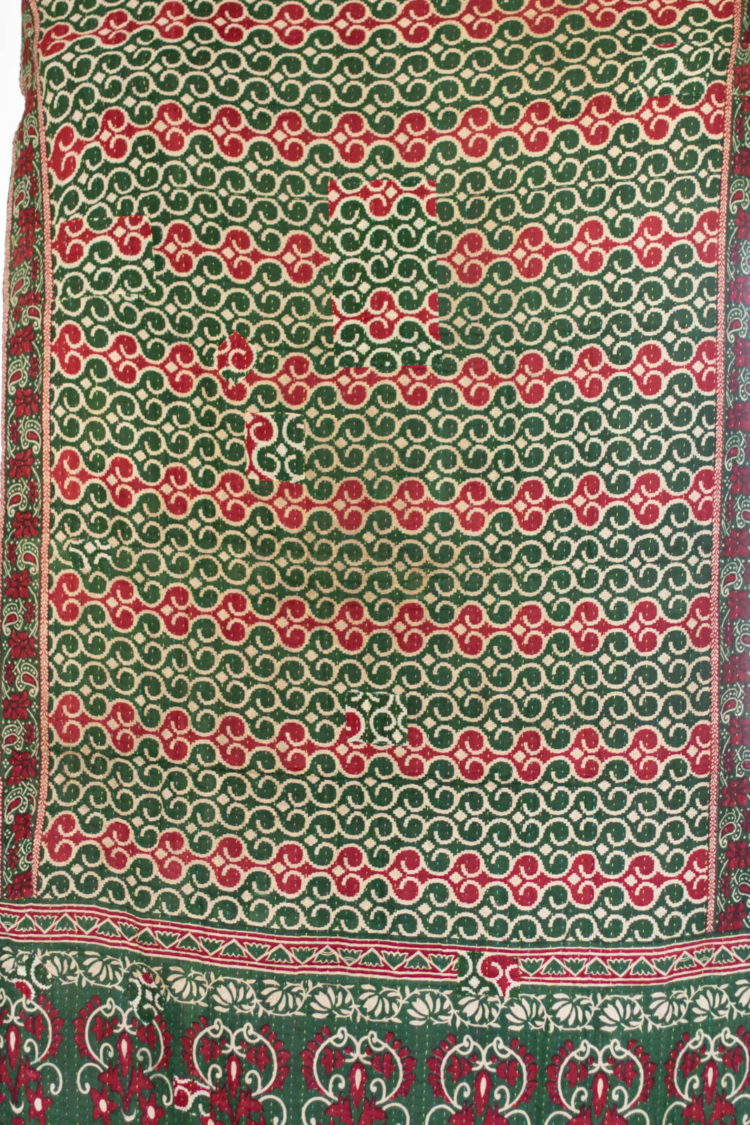 Jolly Kantha Christmas Throw