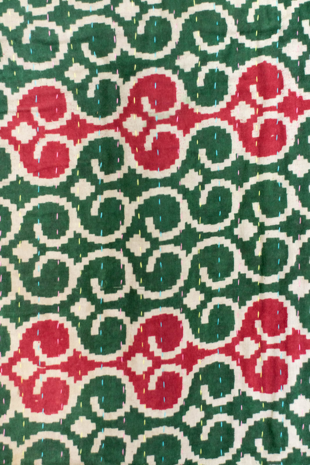 Jolly Kantha Christmas Throw