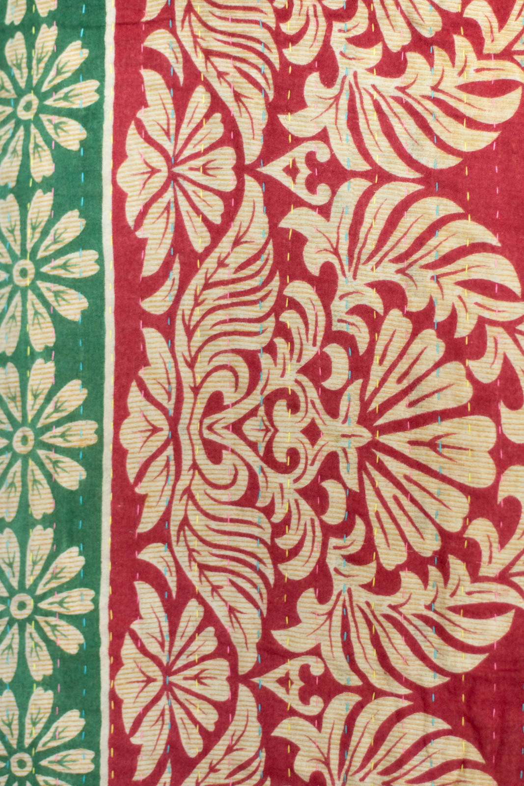 Jolly Kantha Christmas Throw