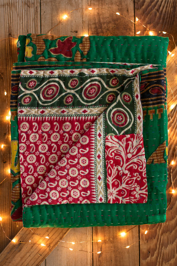 Kantha Holiday Throw