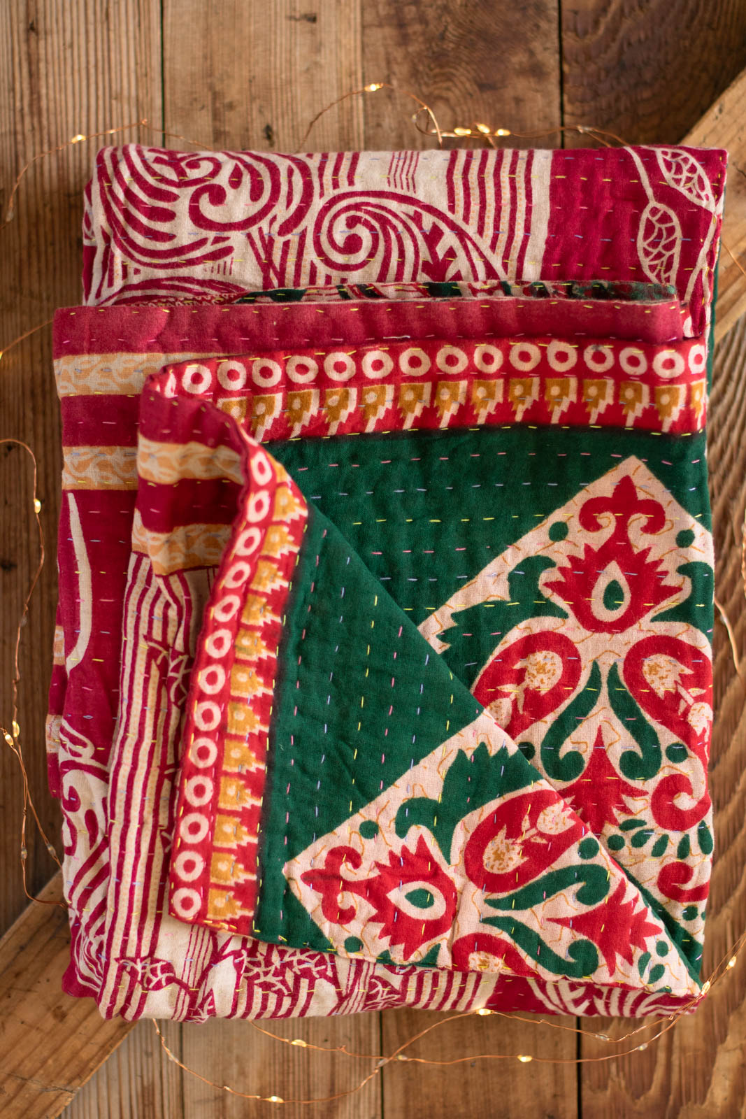 Kantha Holiday Throw