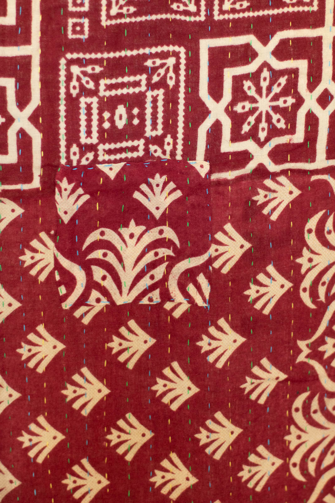 Ornament Kantha Christmas Throw