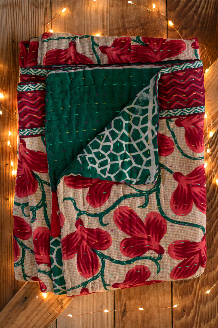 Kantha Holiday Throw