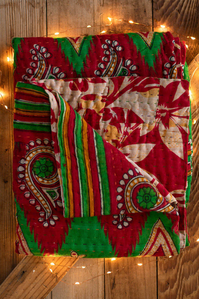 Kantha Holiday Throw