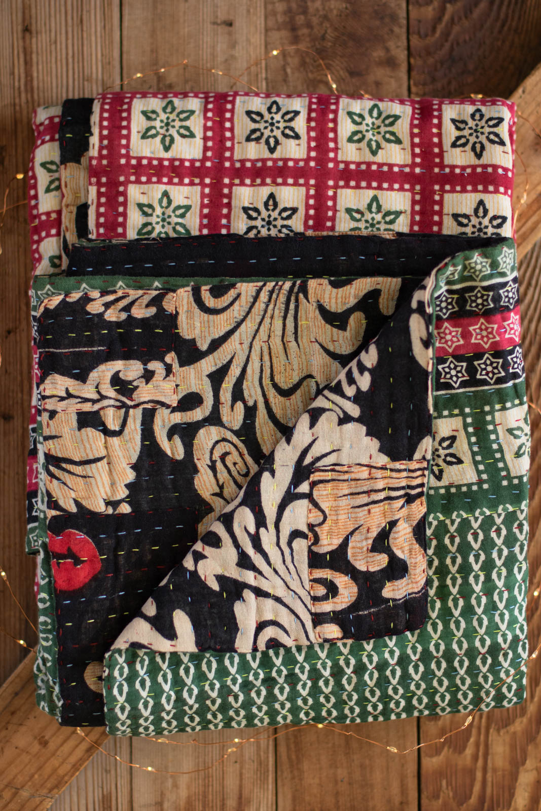 Kantha Holiday Throw