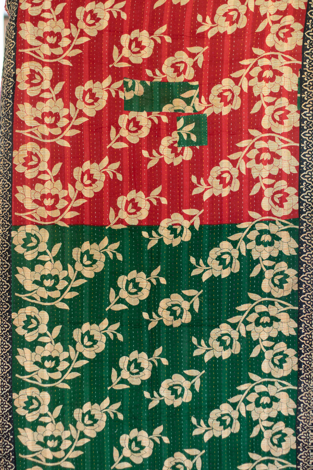 Santa Kantha Christmas Throw