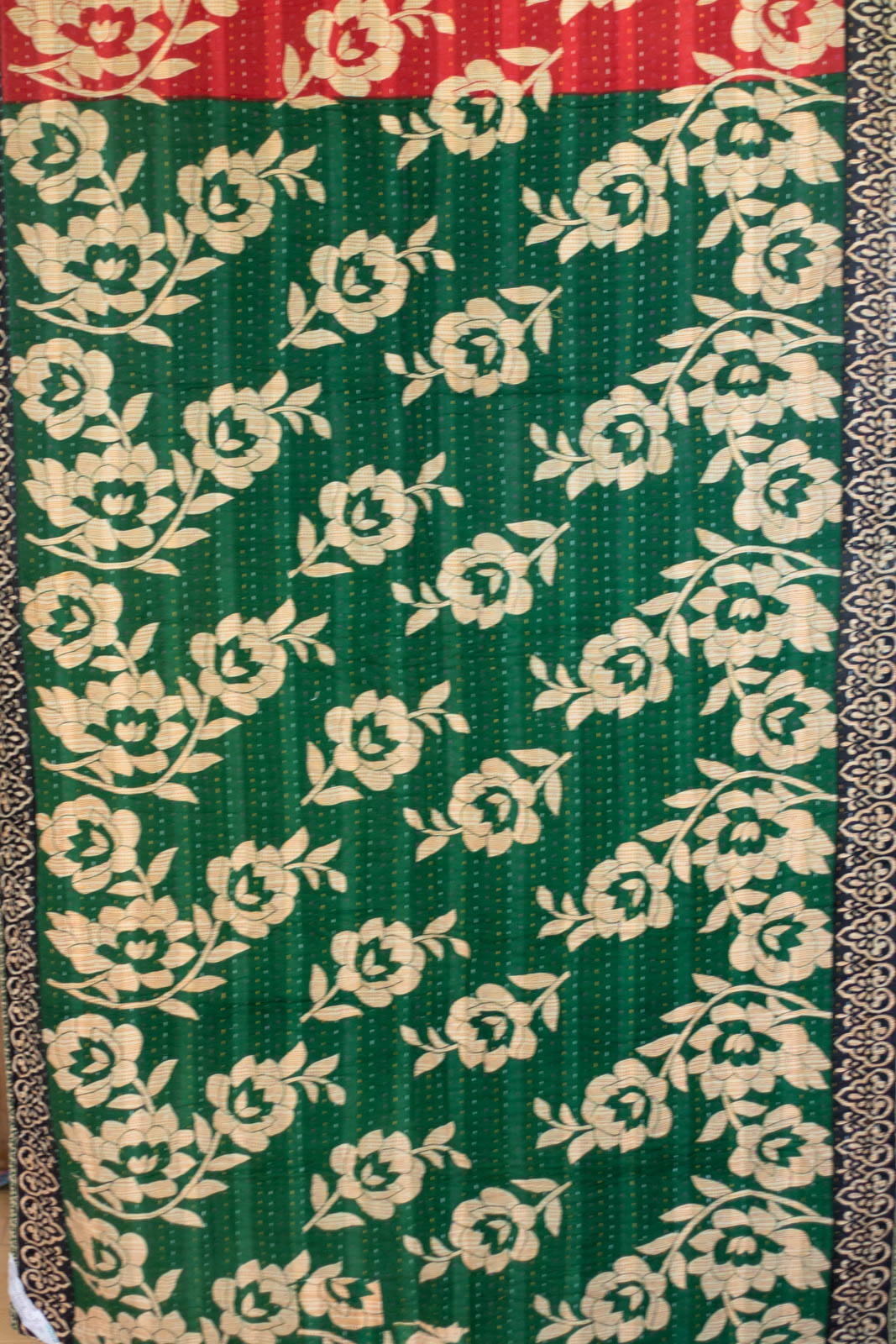 Santa Kantha Christmas Throw