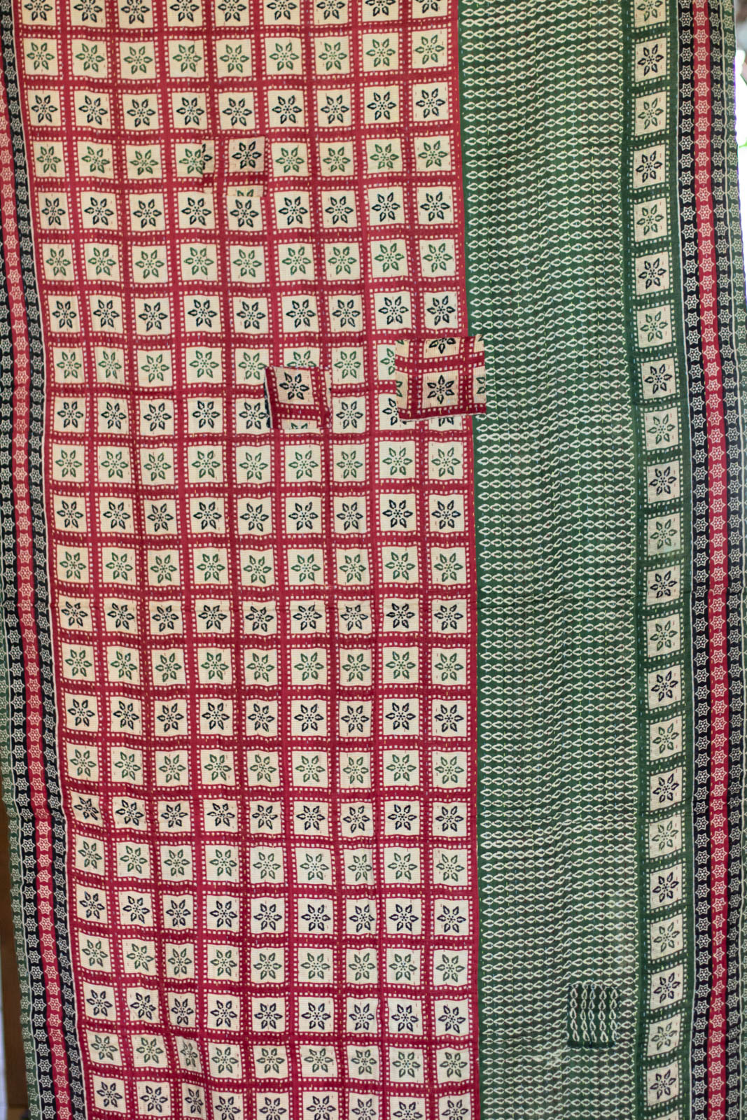 Cedar Kantha Christmas Throw