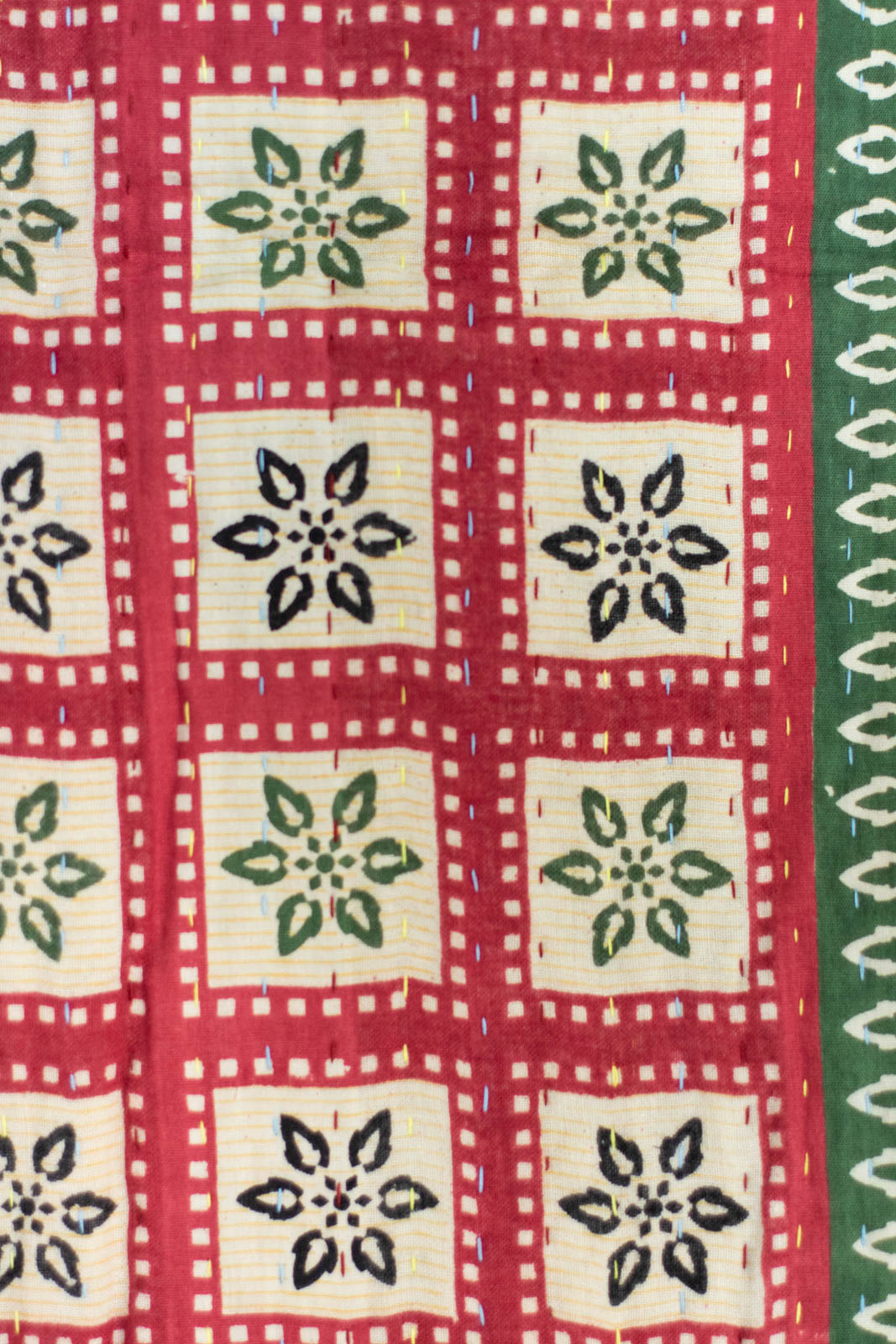 Cedar Kantha Christmas Throw