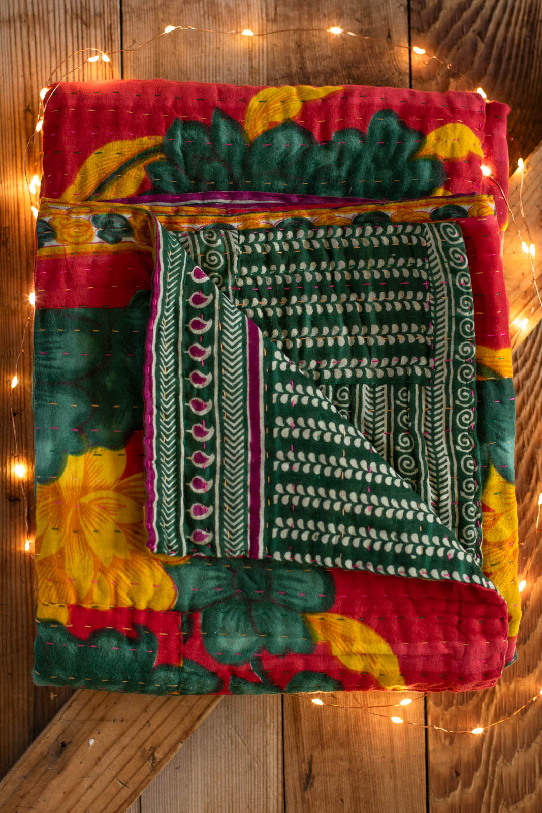 Kantha Holiday Throw