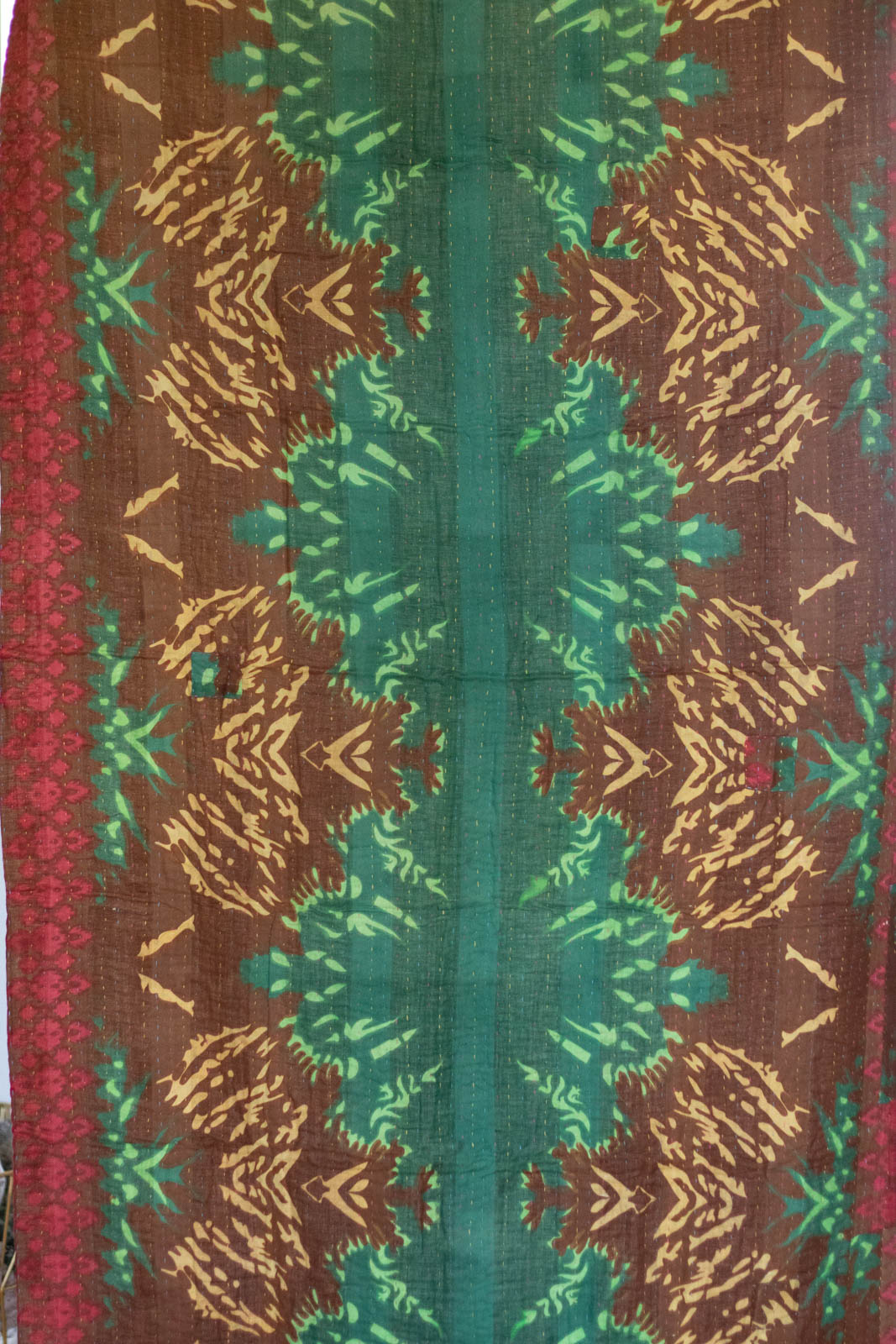 Sugarplum Kantha Christmas Throw