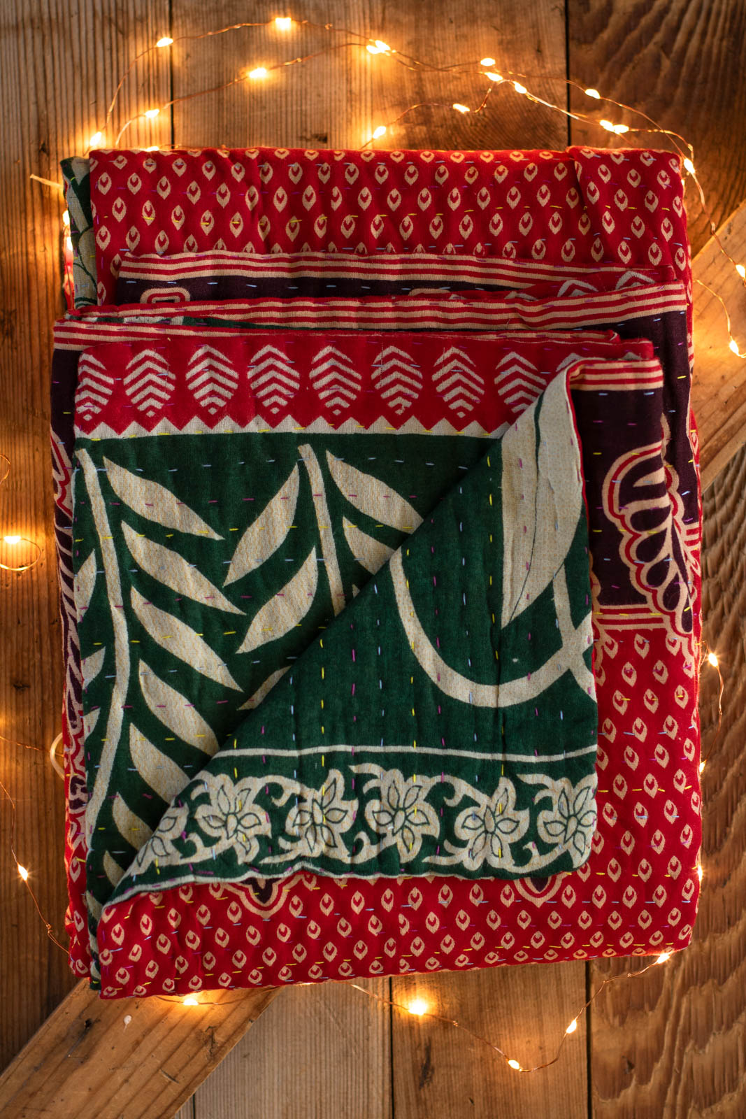 Kantha Holiday Throw