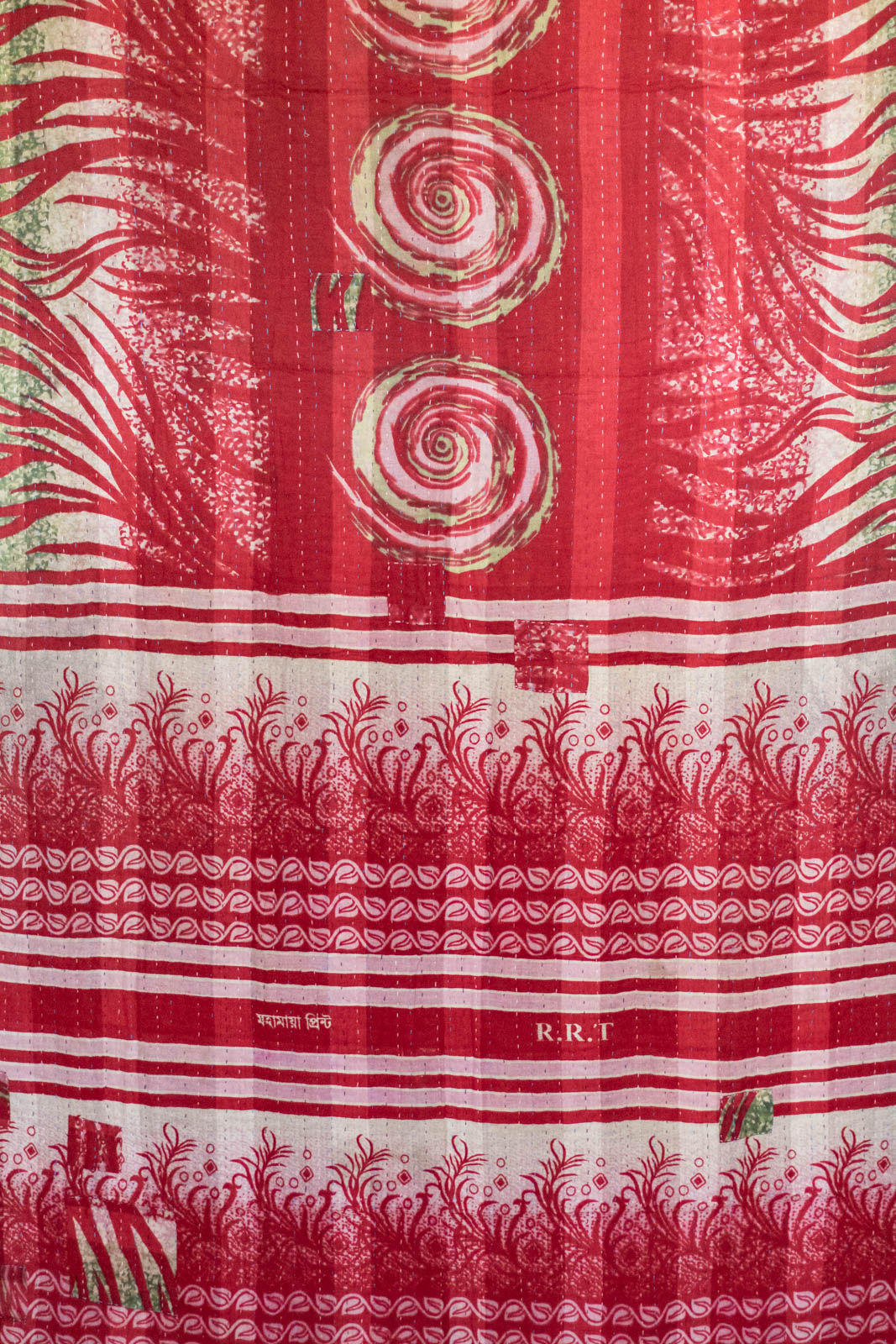 Twinkling Kantha Christmas Throw