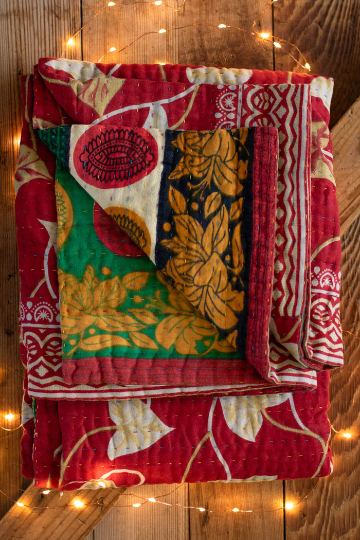 Kantha Holiday Throw