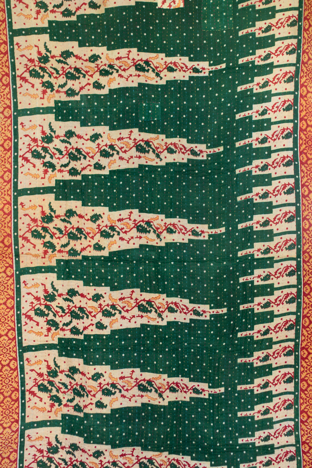 Cheer Kantha Christmas Throw