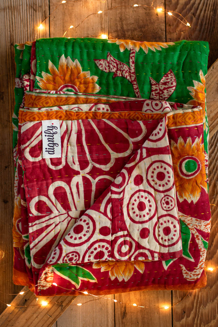 Kantha Holiday Throw