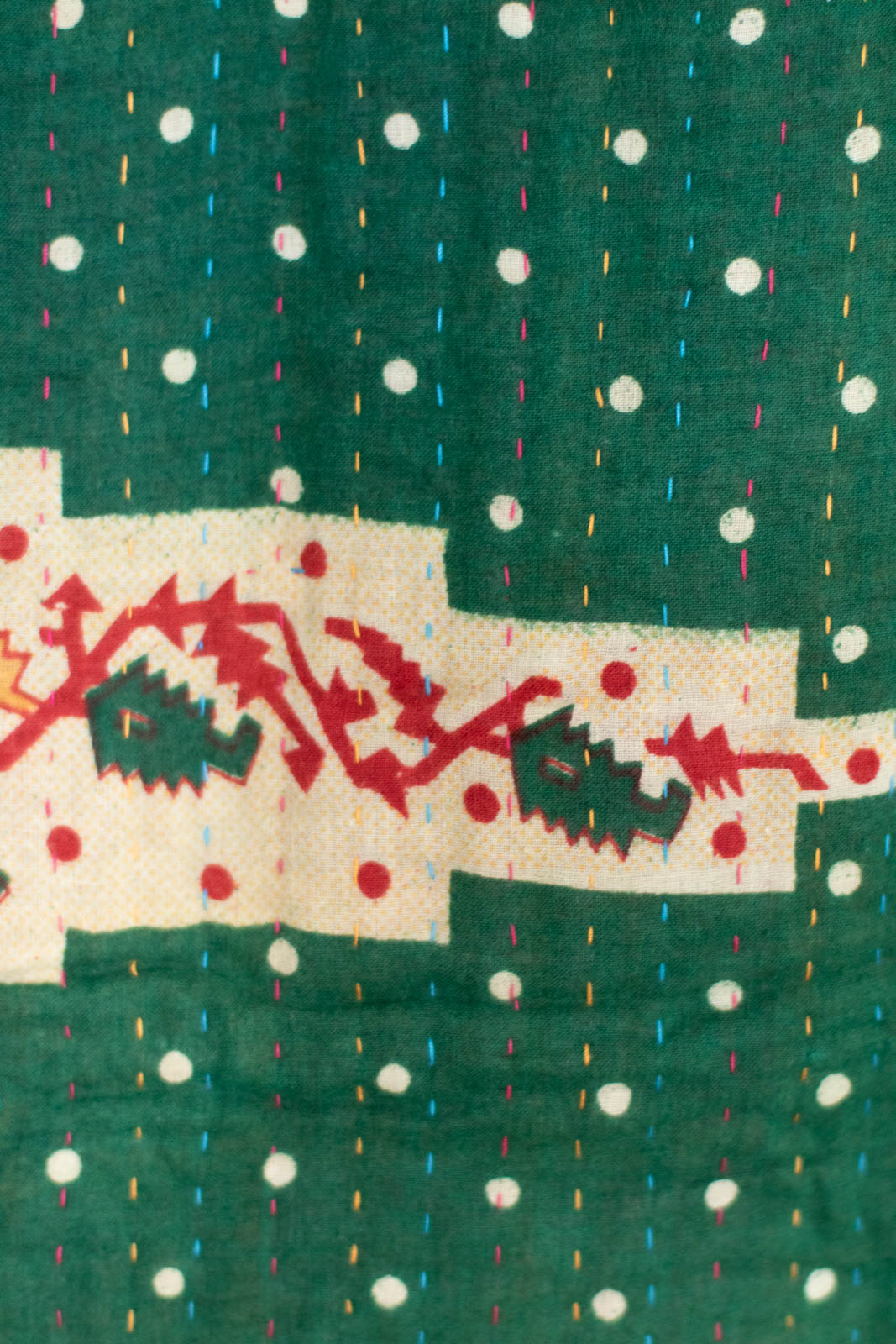 Cheer Kantha Christmas Throw