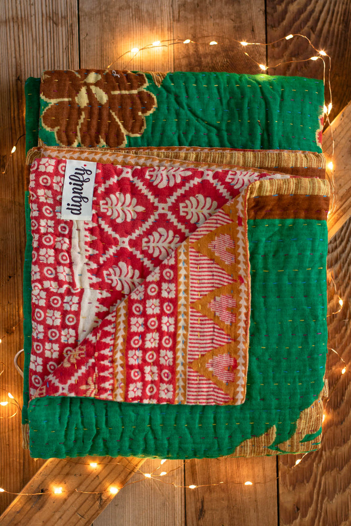 Kantha Holiday Throw