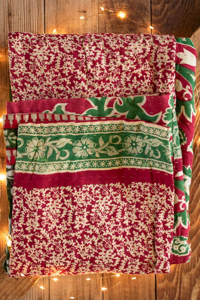 Kantha Holiday Throw