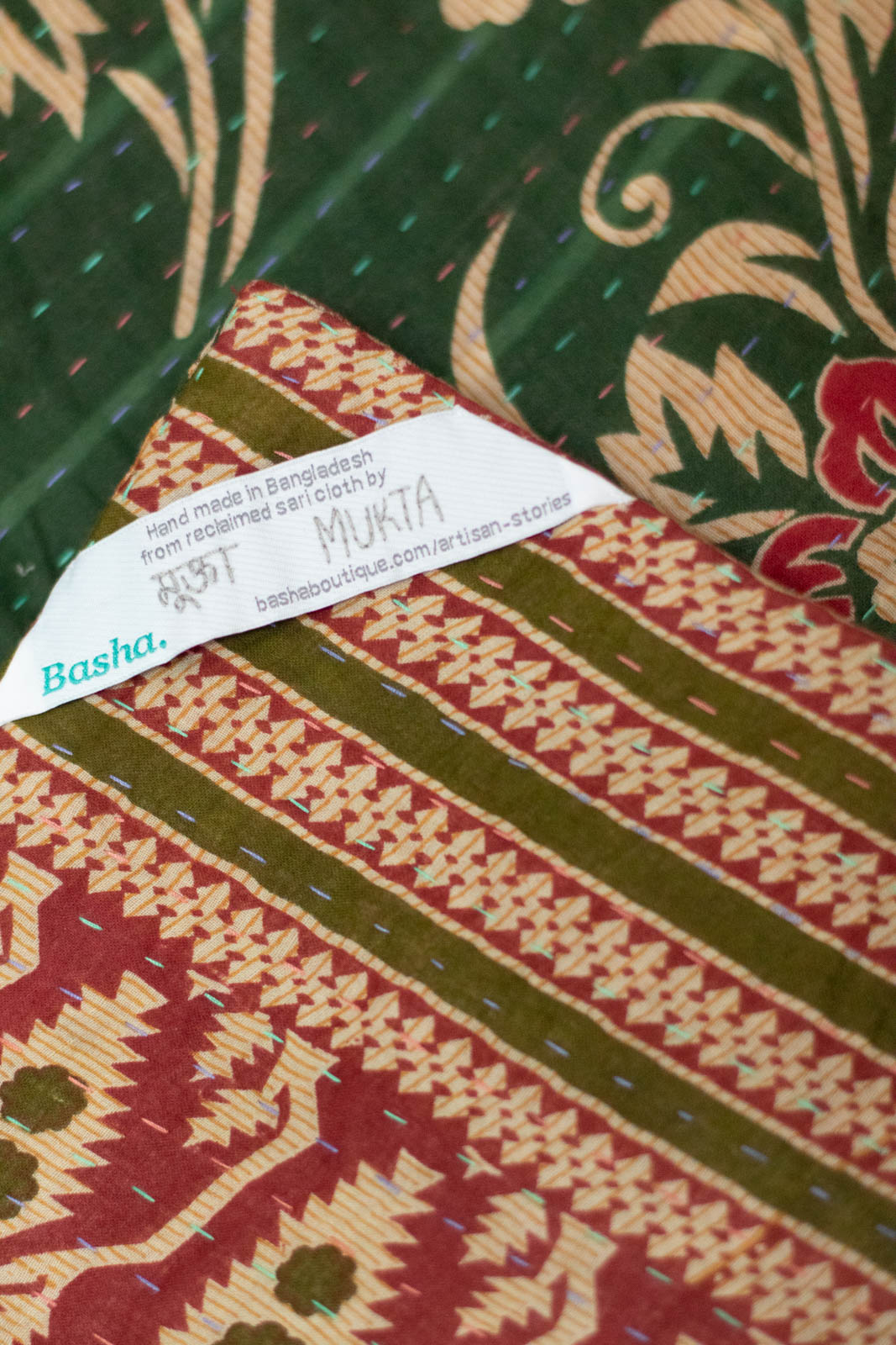 Brunch Kantha Christmas Throw