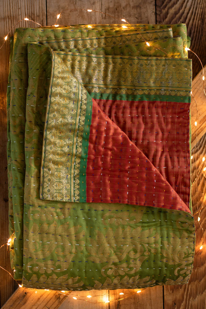 Kantha Holiday Throw