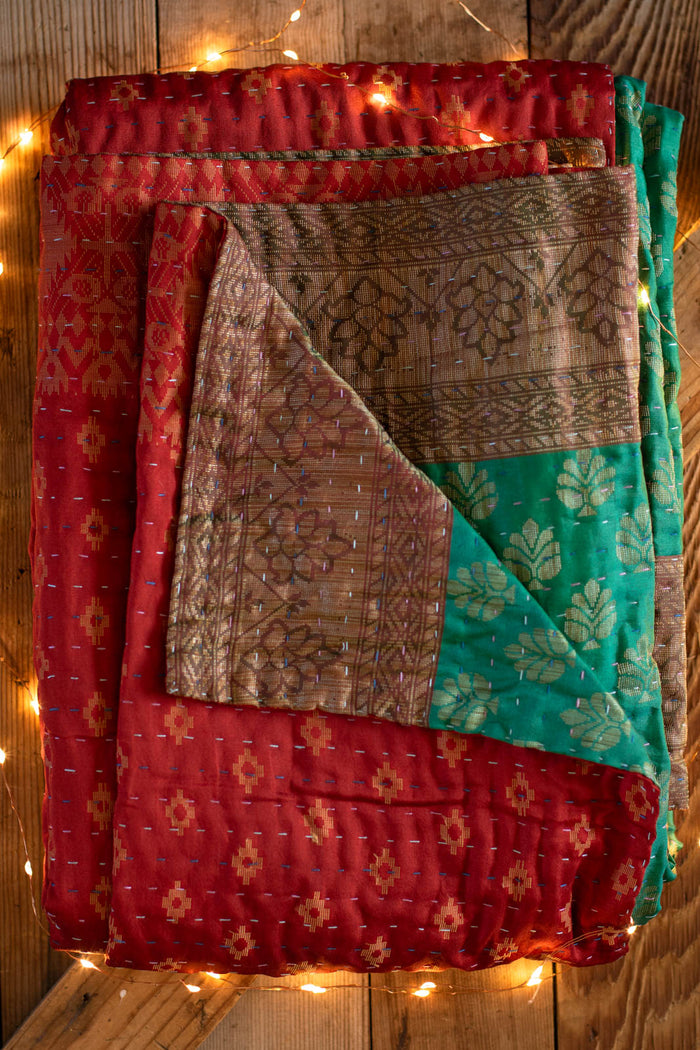 Kantha Holiday Throw