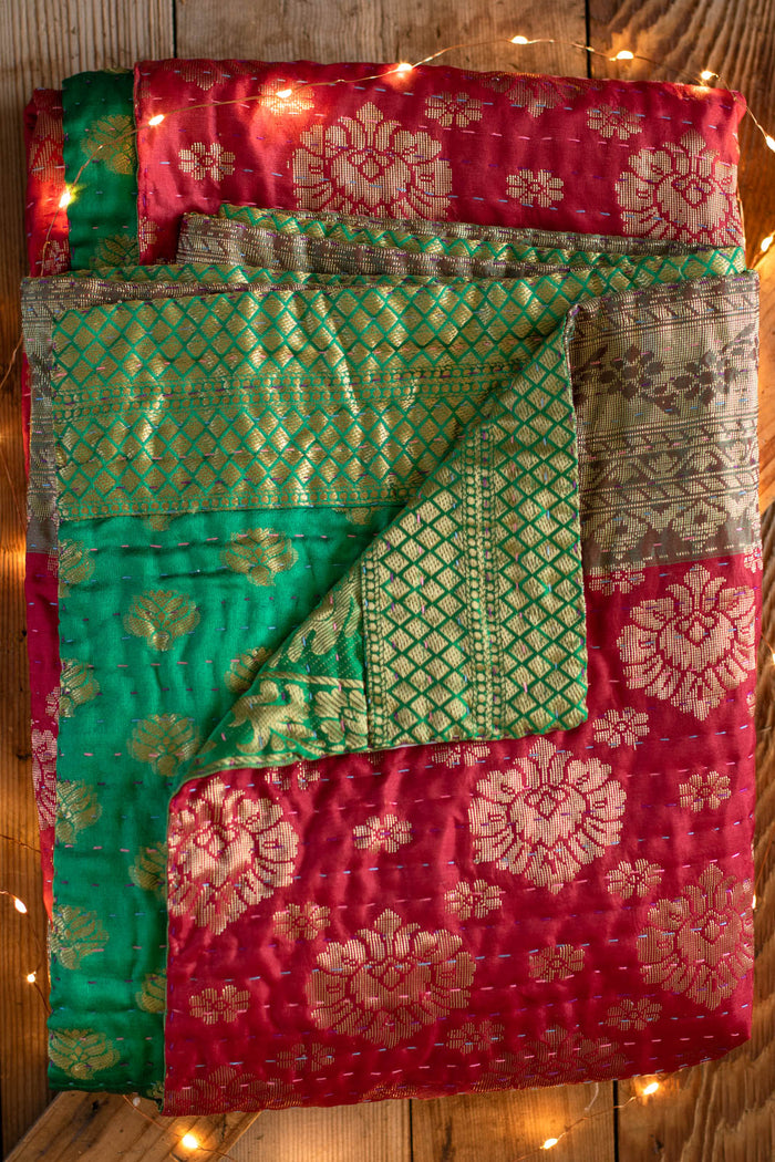 Kantha Holiday Throw