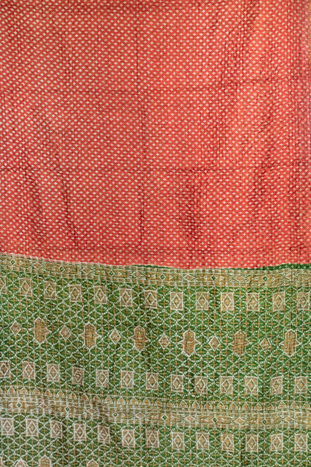 Twinkle Silk Holiday Kantha Throw