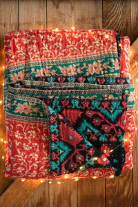 Kantha Holiday Throw