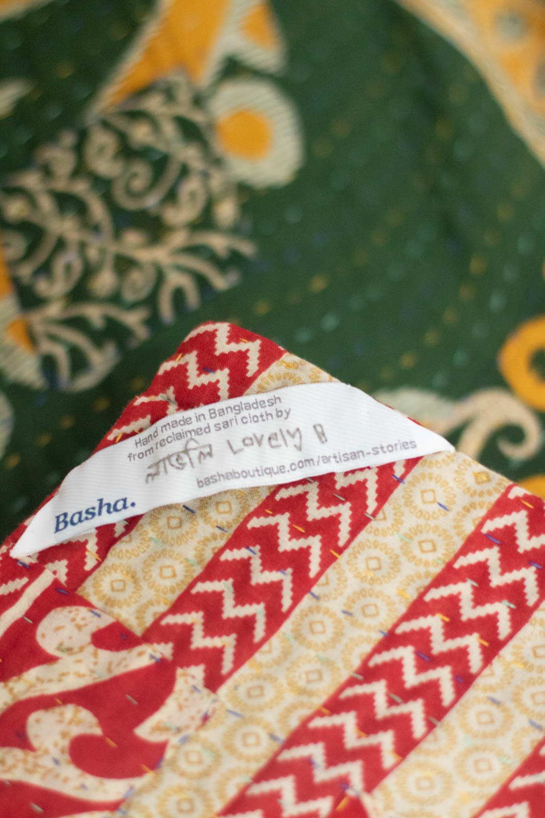 Cozy No. 5 Kantha Large Holiday Throw