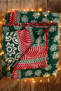 Kantha Holiday Throw