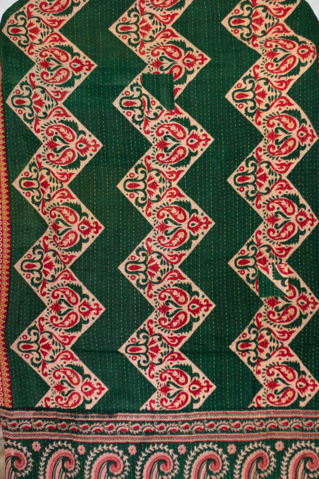 Bells Kantha Christmas Throw