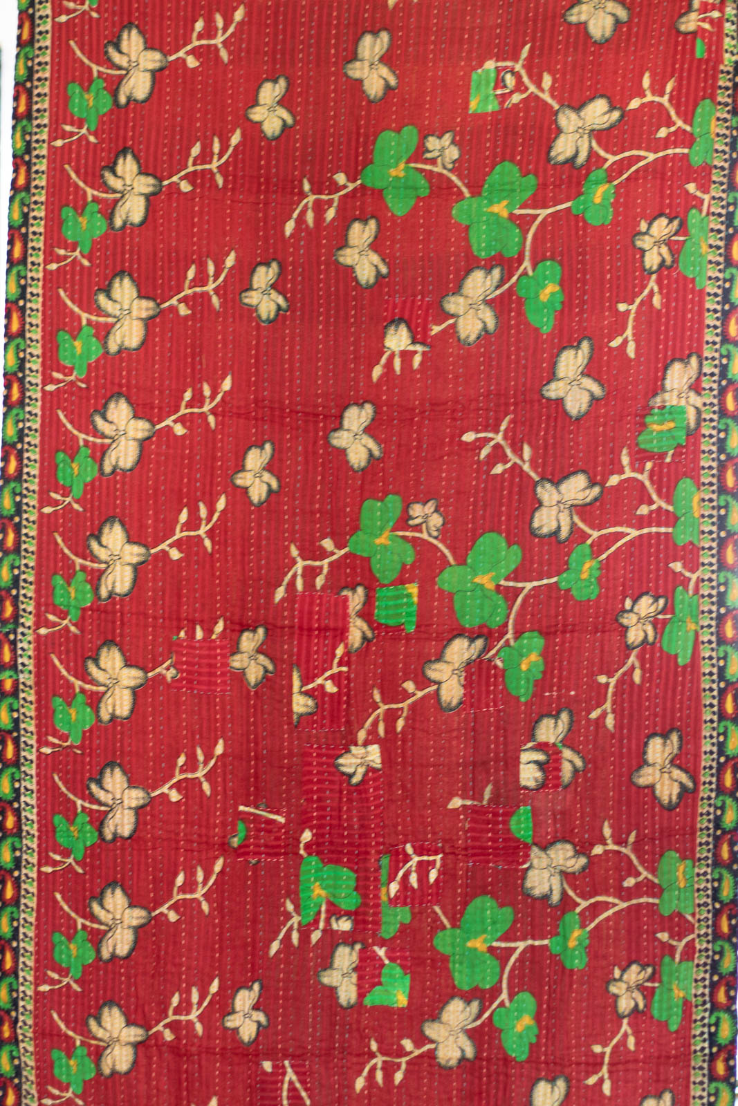 Elf Kantha Christmas Throw