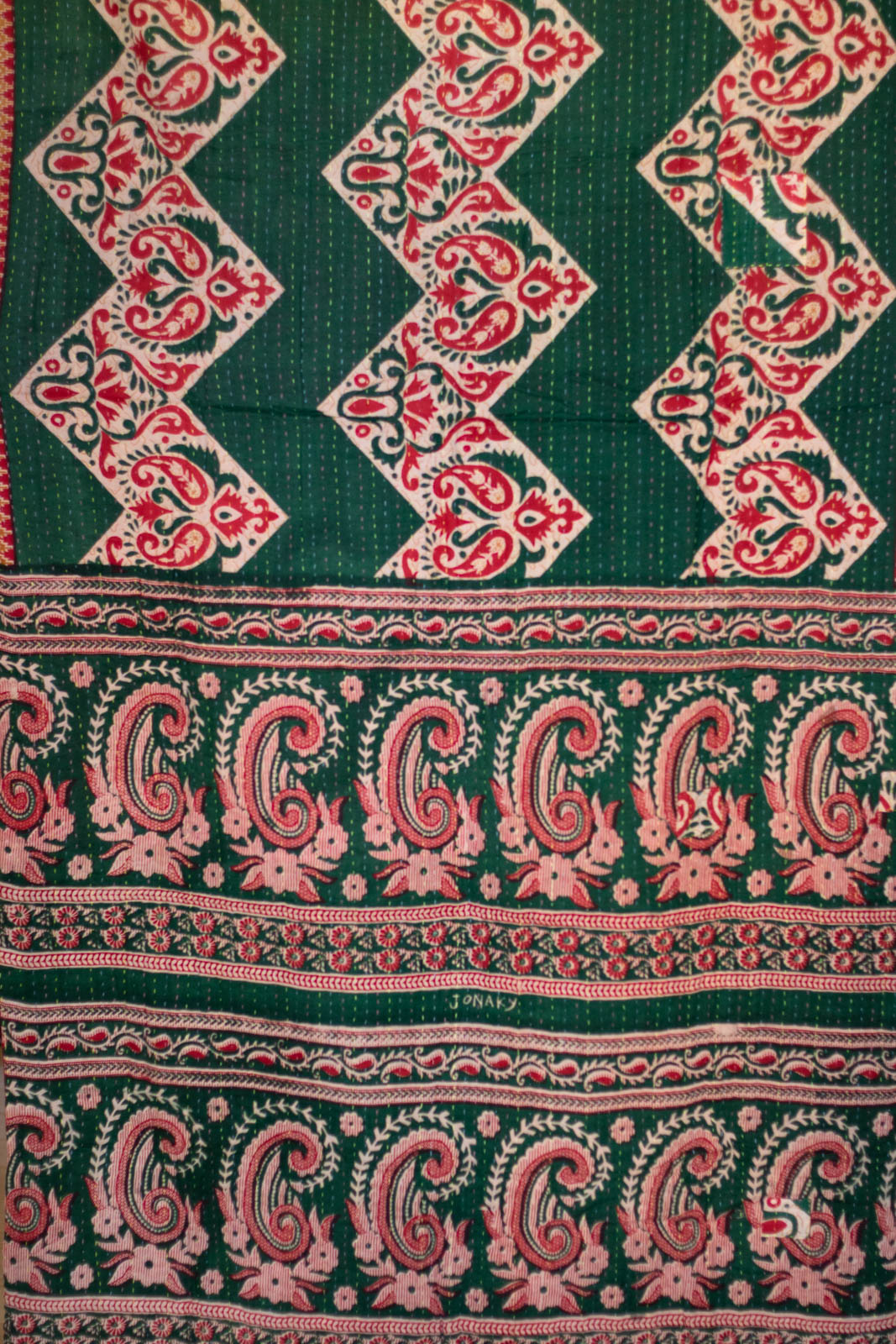 Bells Kantha Christmas Throw