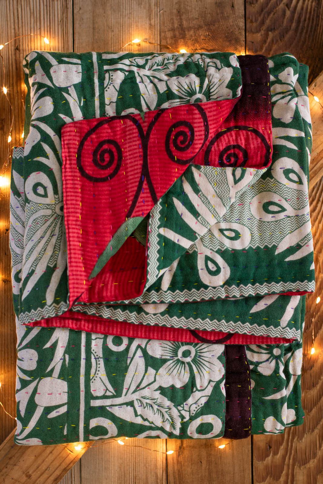 Kantha Holiday Throw