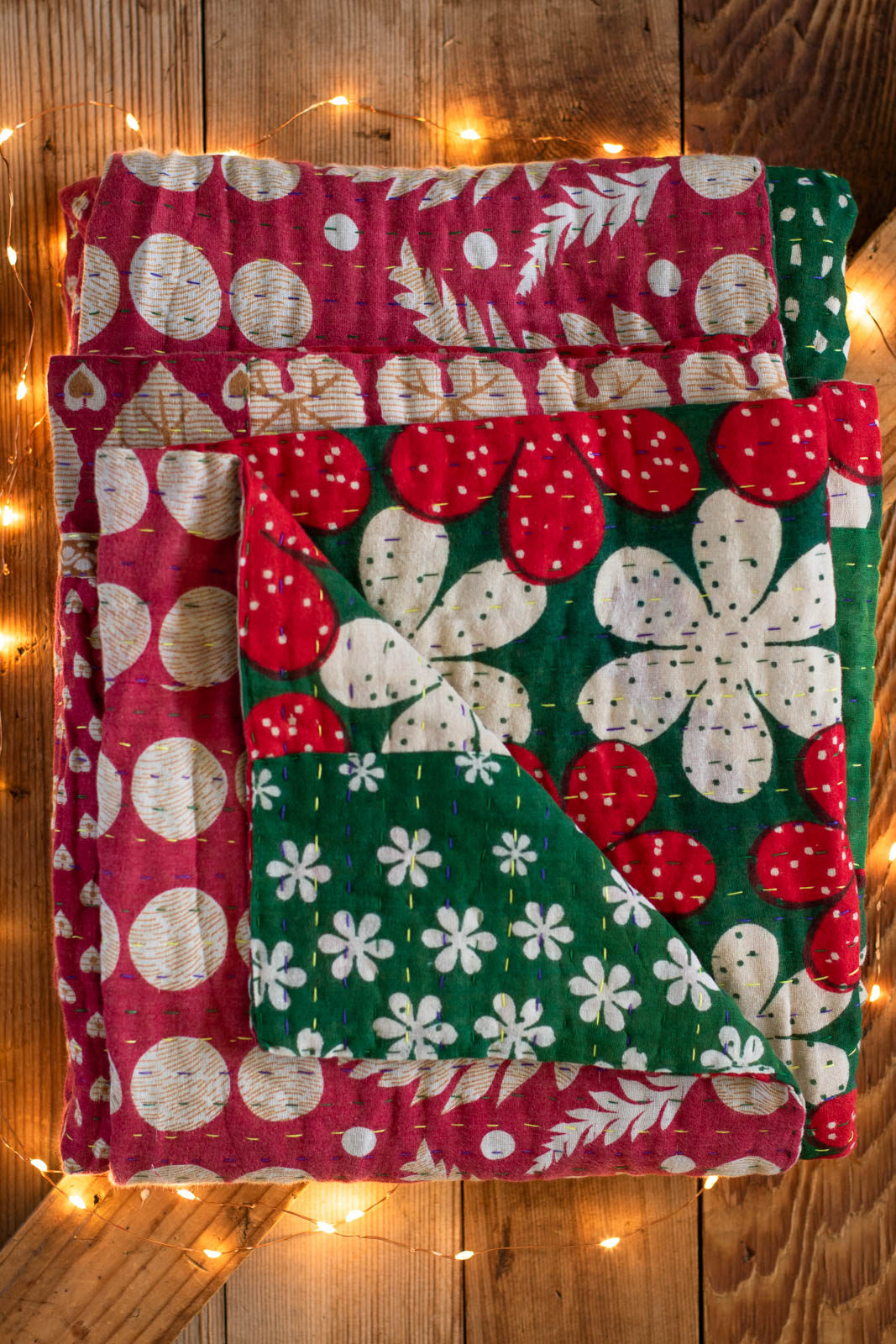 Kantha Holiday Throw