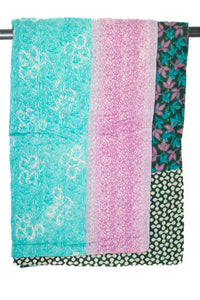 Kantha Throw Bed Quilt