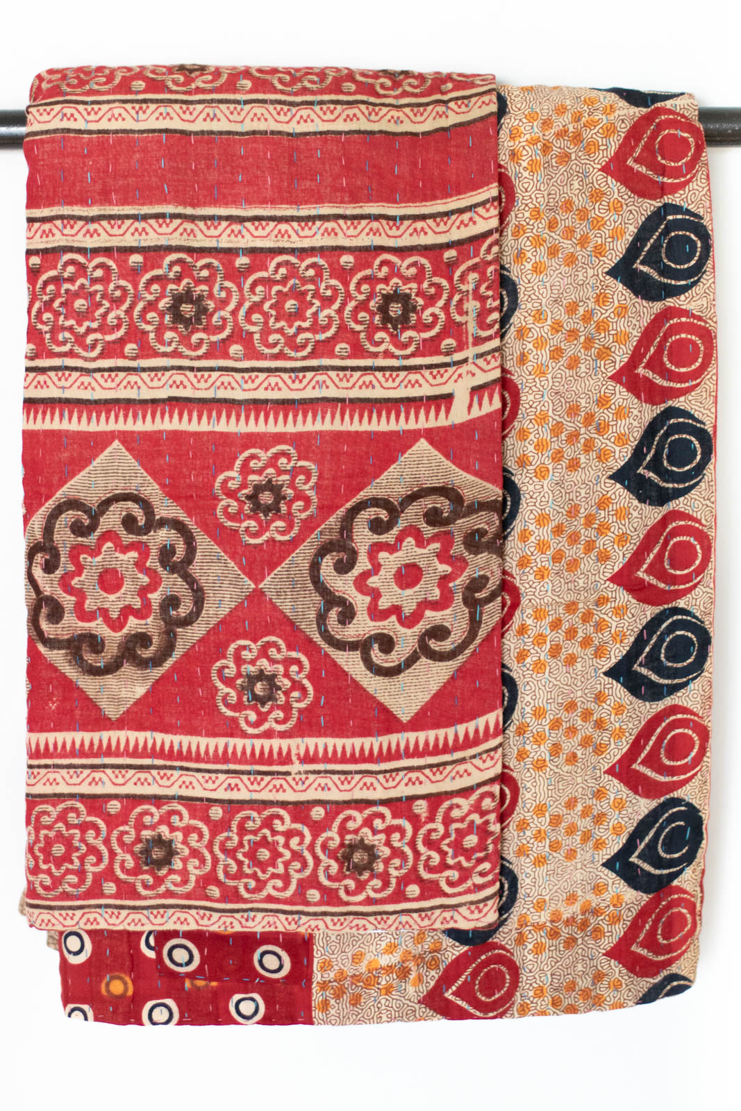 Kantha Throw Bed Quilt