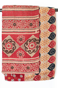 Kantha Throw Bed Quilt