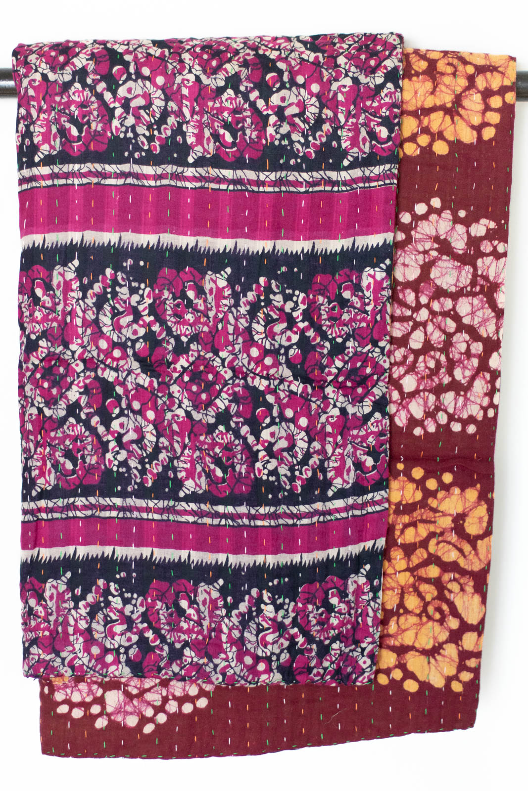 Kantha Throw Bed Quilt