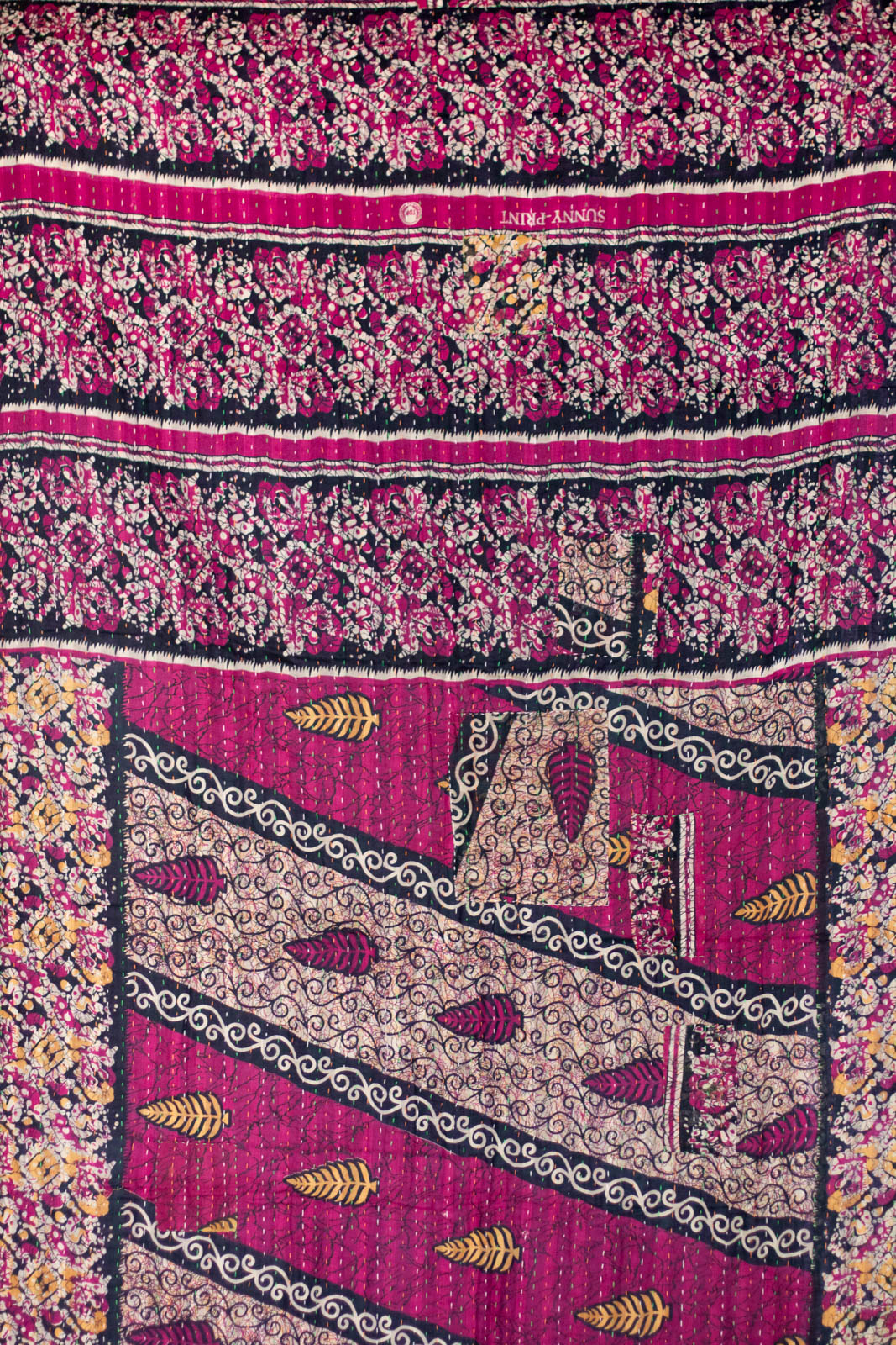 Portrait Kantha Throw