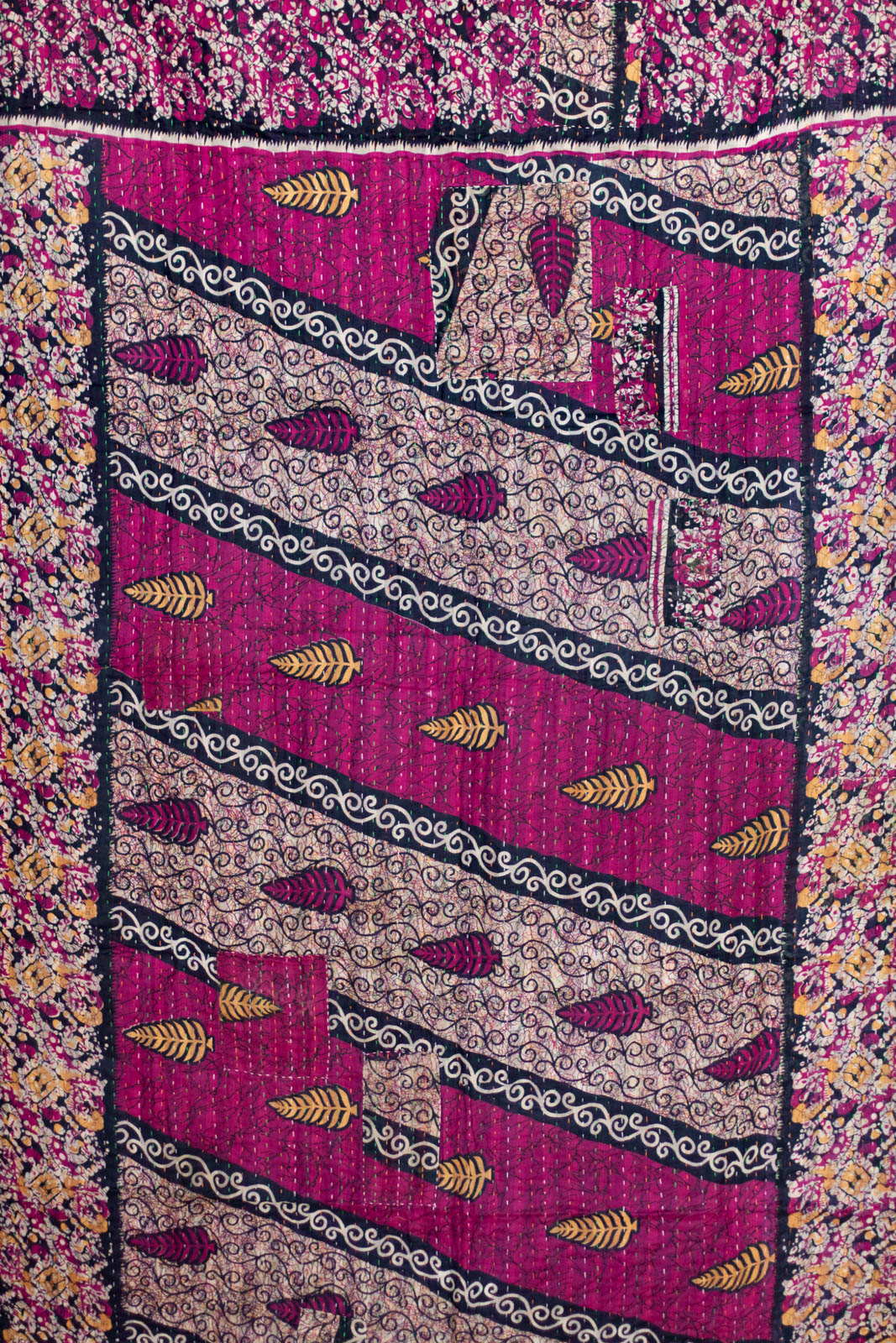 Portrait Kantha Throw