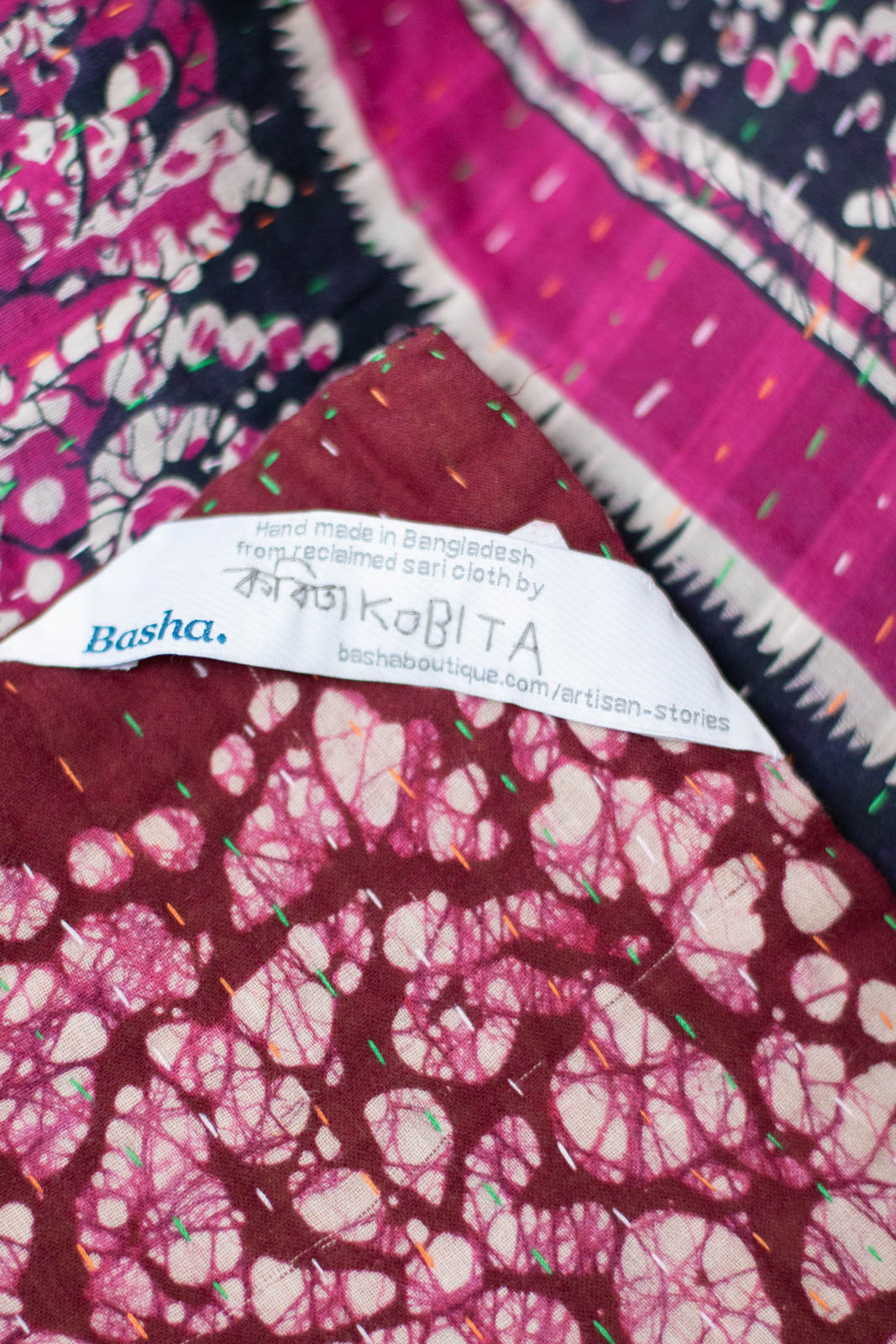 Portrait Kantha Throw