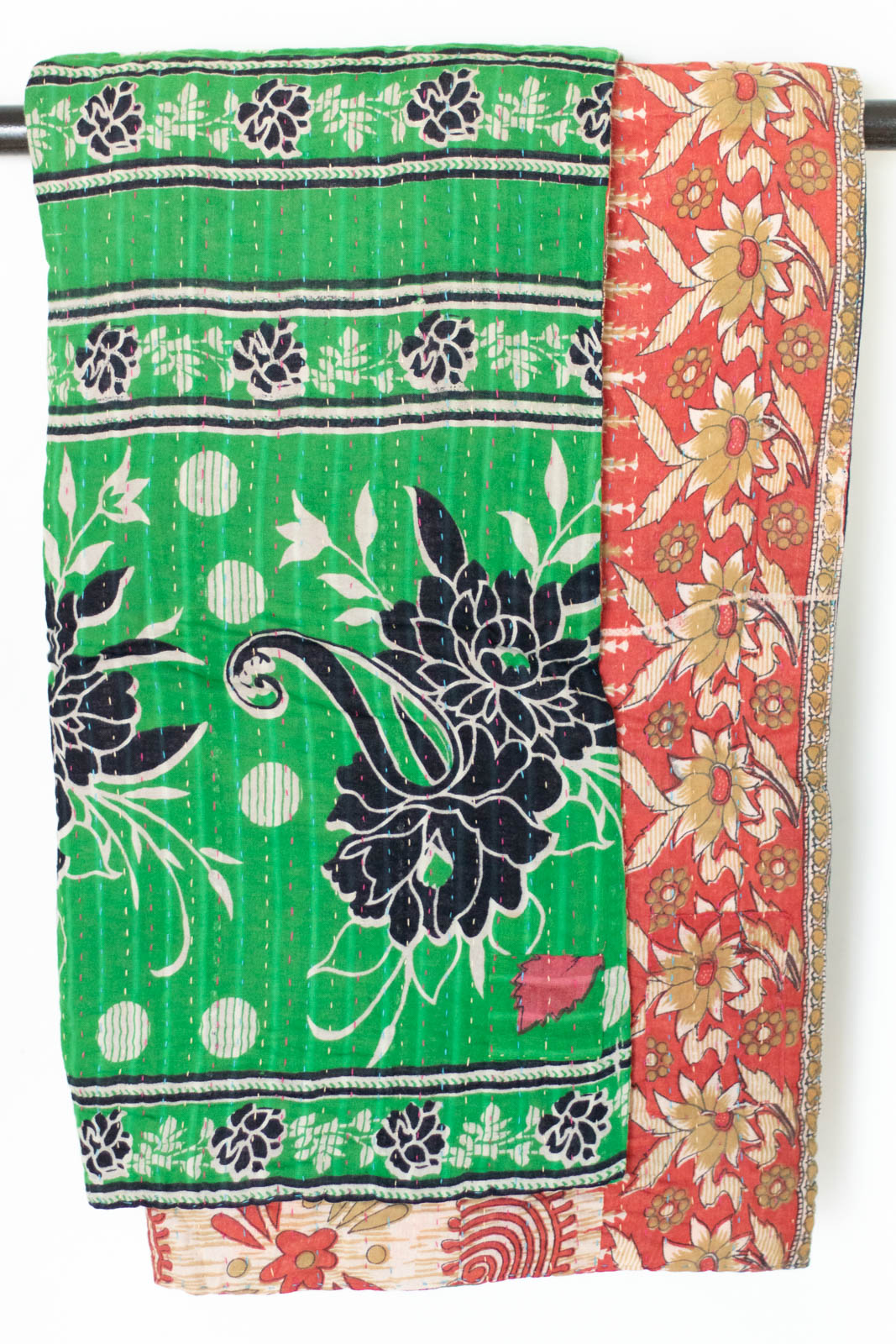 Kantha Throw Bed Quilt