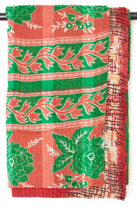 Kantha Throw Bed Quilt