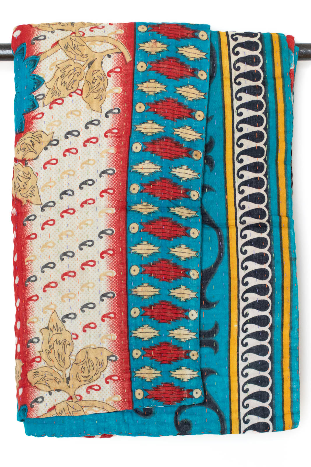 Kantha Throw Bed Quilt