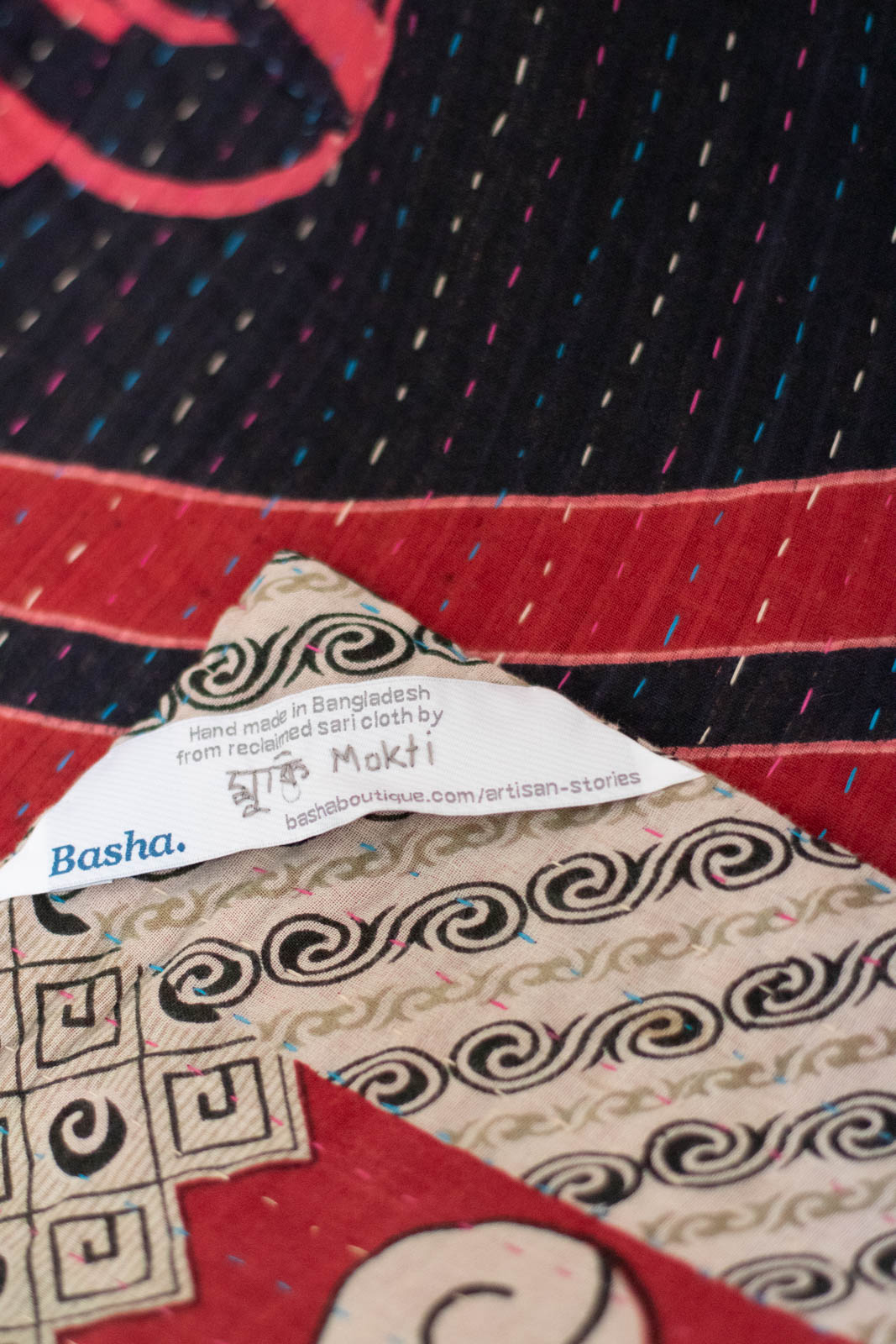 Purpose Kantha Throw